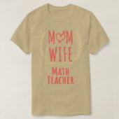 Mathematik Lehrer MAMA EHEFRAU Mathematik Lehrer u T-Shirt (Design vorne)