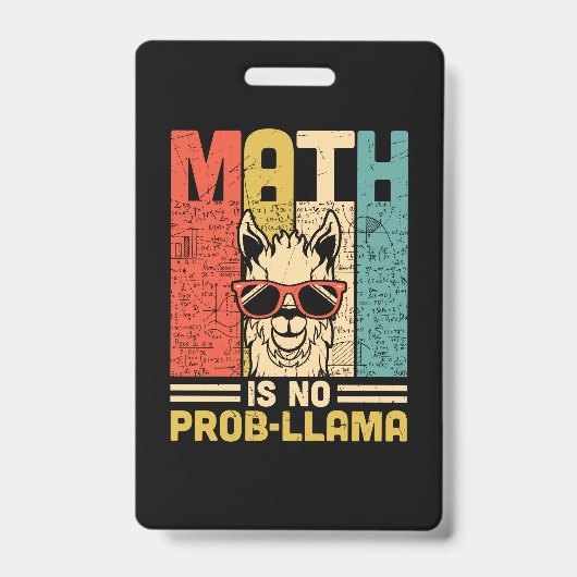 Mathematik Lehrer Mathe ist kein Problem Ausweis (Vorderseite)