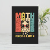 Mathematik Lehrer Mathe ist kein Problem Einladung (Stehend Vorderseite)