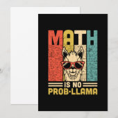 Mathematik Lehrer Mathe ist kein Problem Einladung (Vorne/Hinten)