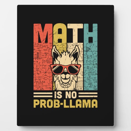 Mathematik Lehrer Mathe ist kein Problem Fotoplatte (Vorderseite)