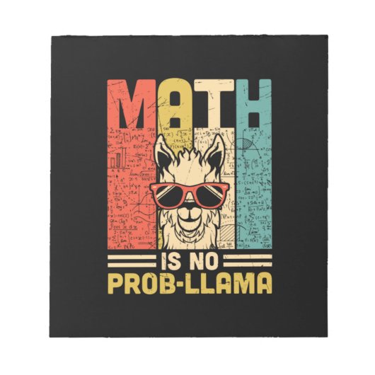Mathematik Lehrer Mathe ist kein Problem Notizblock (Vorderseite)
