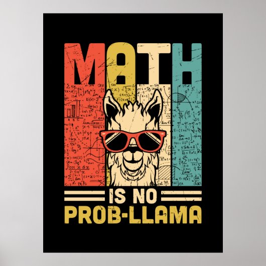 Mathematik Lehrer Mathe ist kein Problem Poster (Vorne)