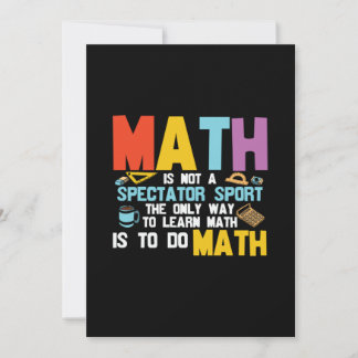 Mathematik Lehrer Mathe ist kein Spektakel Sport Einladung