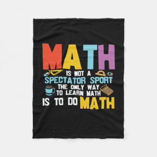 Mathematik Lehrer Mathe ist kein Spektakel Sport Fleecedecke