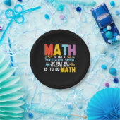 Mathematik Lehrer Mathe ist kein Spektakel Sport Pappteller (Party)