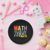 Mathematik Lehrer Mathe ist kein Spektakel Sport Pappteller (Party)