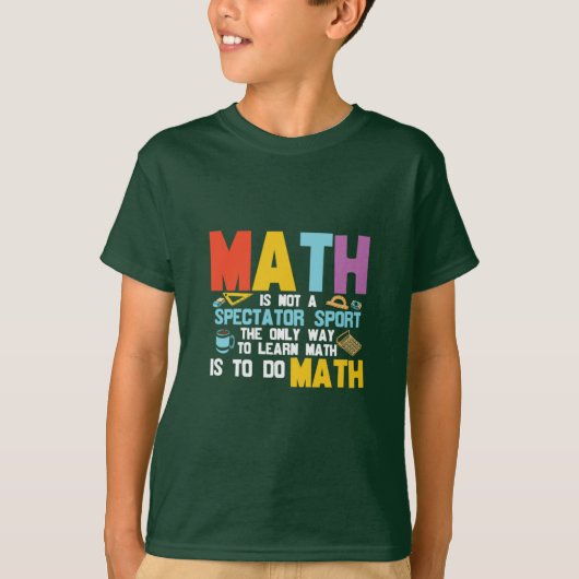 Mathematik Lehrer Mathe ist kein Spektakel Sport T-Shirt (Vorderseite)