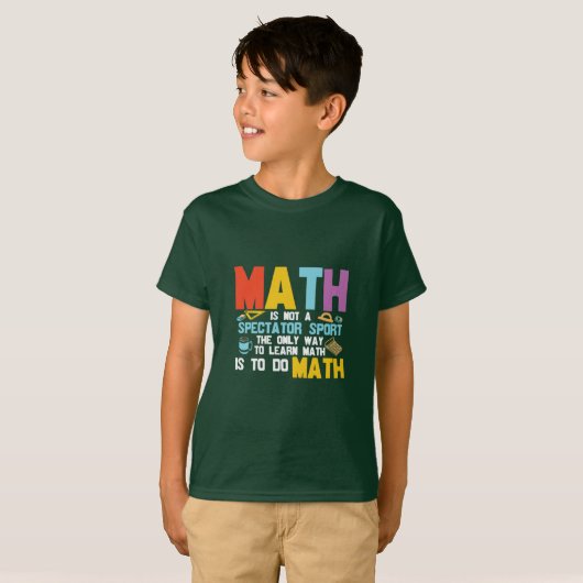Mathematik Lehrer Mathe ist kein Spektakel Sport T-Shirt (Vorne ganz)