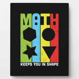 Mathematik Lehrer Mathematik Behalte Sie in Form Fotoplatte