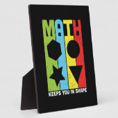 Mathematik Lehrer Mathematik Behalte Sie in Form Fotoplatte (Seite)