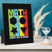 Mathematik Lehrer Mathematik Behalte Sie in Form Fotoplatte (Seite)