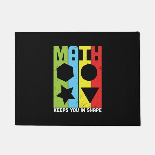 Mathematik Lehrer Mathematik Behalte Sie in Form Fußmatte (Vorderseite)