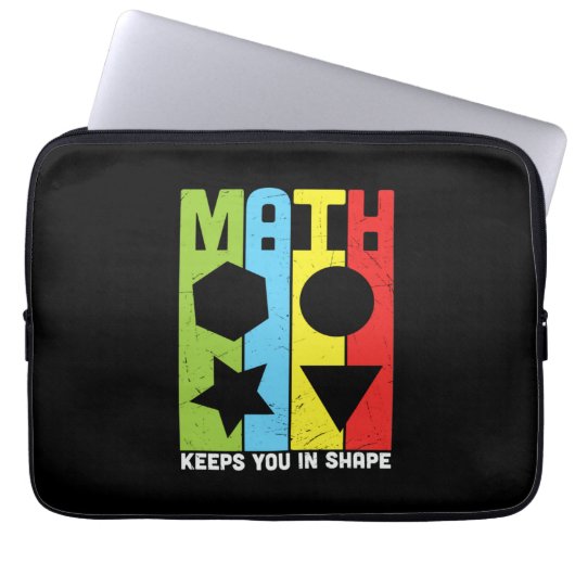 Mathematik Lehrer Mathematik Behalte Sie in Form Laptopschutzhülle (Vorderseite)