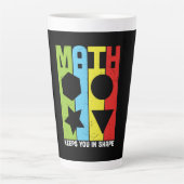Mathematik Lehrer Mathematik Behalte Sie in Form Milchtasse (Vorderseite)