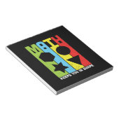 Mathematik Lehrer Mathematik Behalte Sie in Form Notizblock (angewinkelt)