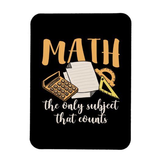 Mathematik Lehrer Mathematik das einzige Thema Magnet (Vertikal)