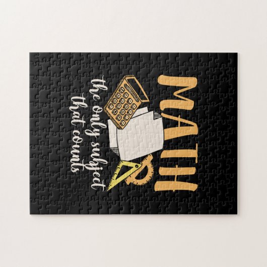 Mathematik Lehrer Mathematik das einzige Thema Puzzle (Horizontal)