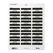 Mathematik Lehrer - Mathematik Data Geek Symbole Adressaufkleber (Vorne)