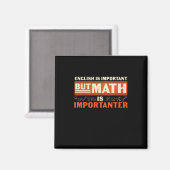 Mathematik Lehrer Mathematik ist wichtig Magnet (Vorderseite/Rückseite)
