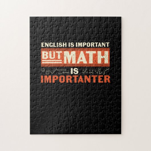 Mathematik Lehrer Mathematik ist wichtig Puzzle (Vertikal)