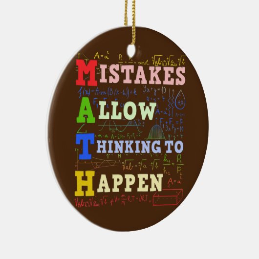 Mathematik Lehrer Mathematik Keramik Ornament (Rechts)