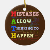 Mathematik Lehrer Mathematik Keramik Ornament (Vorne)