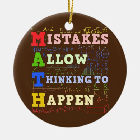 Mathematik Lehrer Mathematik Keramik Ornament (Vorne)