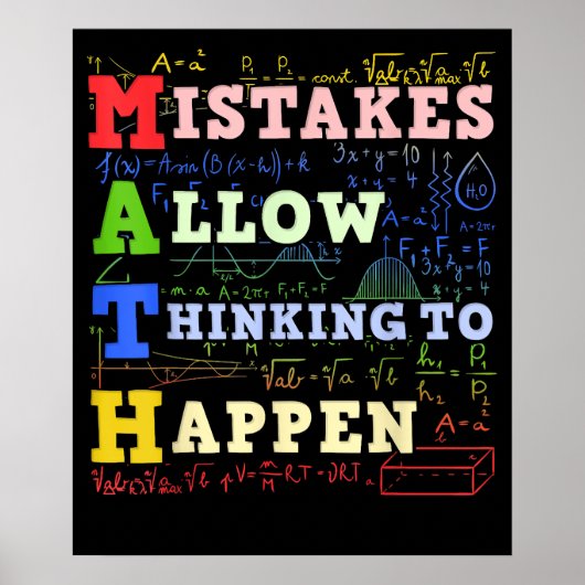 Mathematik Lehrer Mathematik Poster (Vorne)