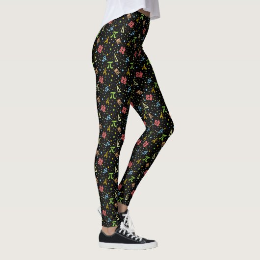 Mathematik Lehrer - Muster der mathematischen Symb Leggings (Rechts)