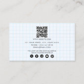 Mathematik Lehrer Tutor Graph Lehrer QR Code Visitenkarte (Rückseite)