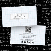 Mathematik Lehrer Tutor Graph Lehrer QR Code Visitenkarte