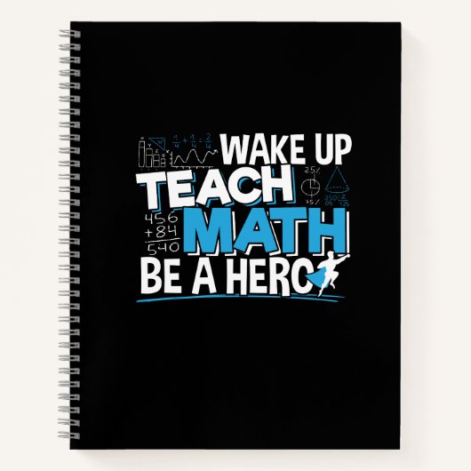 Mathematik Lehrer Wertschätzung - Lehre, sei ein H Notizblock (Vorderseite)