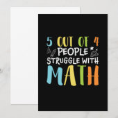 Mathematik Lehrerkampf mit Mathematik Einladung (Vorne/Hinten)