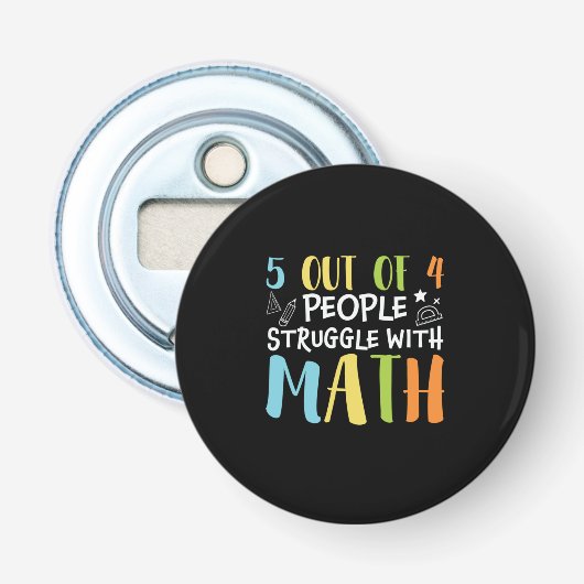 Mathematik Lehrerkampf mit Mathematik Flaschenöffner (Vorderseite)