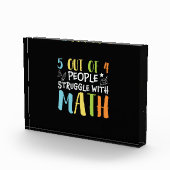 Mathematik Lehrerkampf mit Mathematik Fotoblock (Rechts)