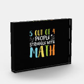 Mathematik Lehrerkampf mit Mathematik Fotoblock (Links)