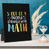 Mathematik Lehrerkampf mit Mathematik Fotoplatte (Seite)