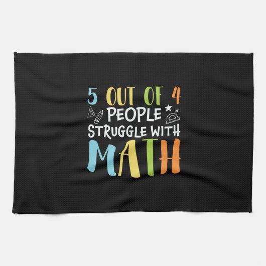 Mathematik Lehrerkampf mit Mathematik Geschirrtuch (Horizontal)