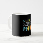 Mathematik Lehrerkampf mit Mathematik Kaffeetasse (Vorderseite Links)