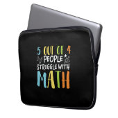 Mathematik Lehrerkampf mit Mathematik Laptopschutzhülle (Vorderseite Links)