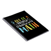 Mathematik Lehrerkampf mit Mathematik Notizblock (Rechte Seite)