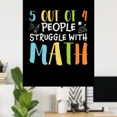 Mathematik Lehrerkampf mit Mathematik Poster (Heimbüro)