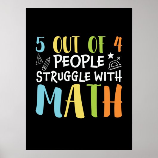 Mathematik Lehrerkampf mit Mathematik Poster (Vorne)