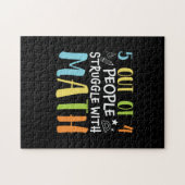 Mathematik Lehrerkampf mit Mathematik Puzzle (Horizontal)