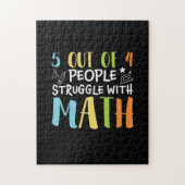 Mathematik Lehrerkampf mit Mathematik Puzzle (Vertikal)