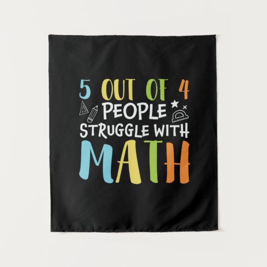 Mathematik Lehrerkampf mit Mathematik Wandteppich (Vorderseite)