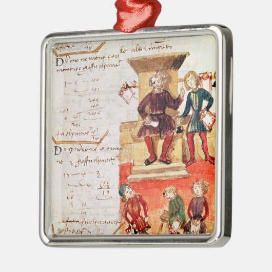 Mathematik-Lektion, von einer mathematischen Ornament Aus Metall (Links)