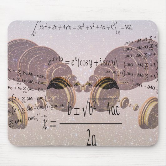Mathematik lernen. Bildung Mousepad (Vorne)