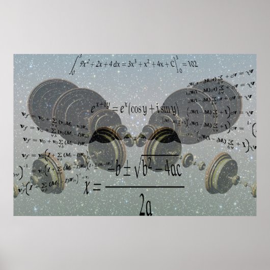 Mathematik lernen. Bildung Poster (Vorne)